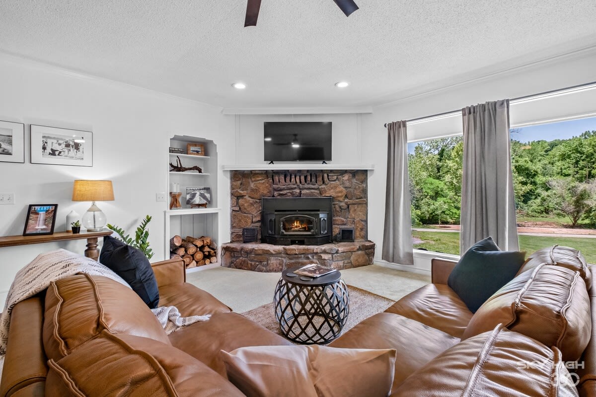 Interior of professionally managed vacation rental in Rogers, AR with modern furnishings